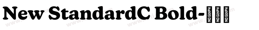 New StandardC Bold字体转换